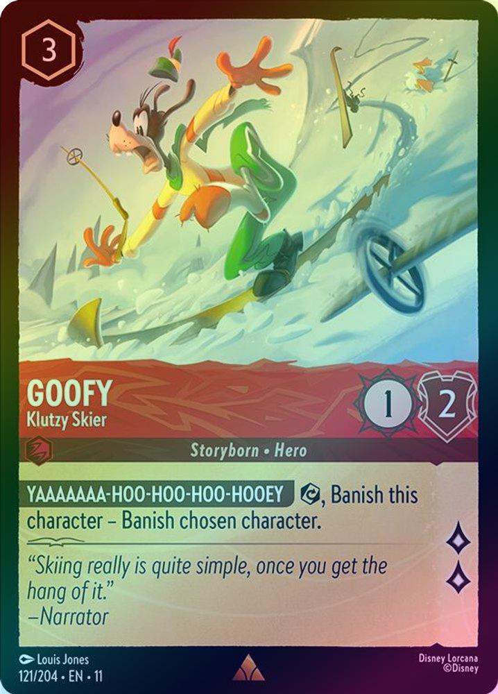 Goofy (Klutzy Skier) - 121/204 - Rare (Foil)