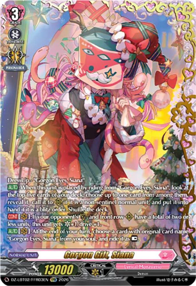 Gorgon Gift, Siana (FFR) - DZ-LBT02/FFR03EN - Double Frame Rare