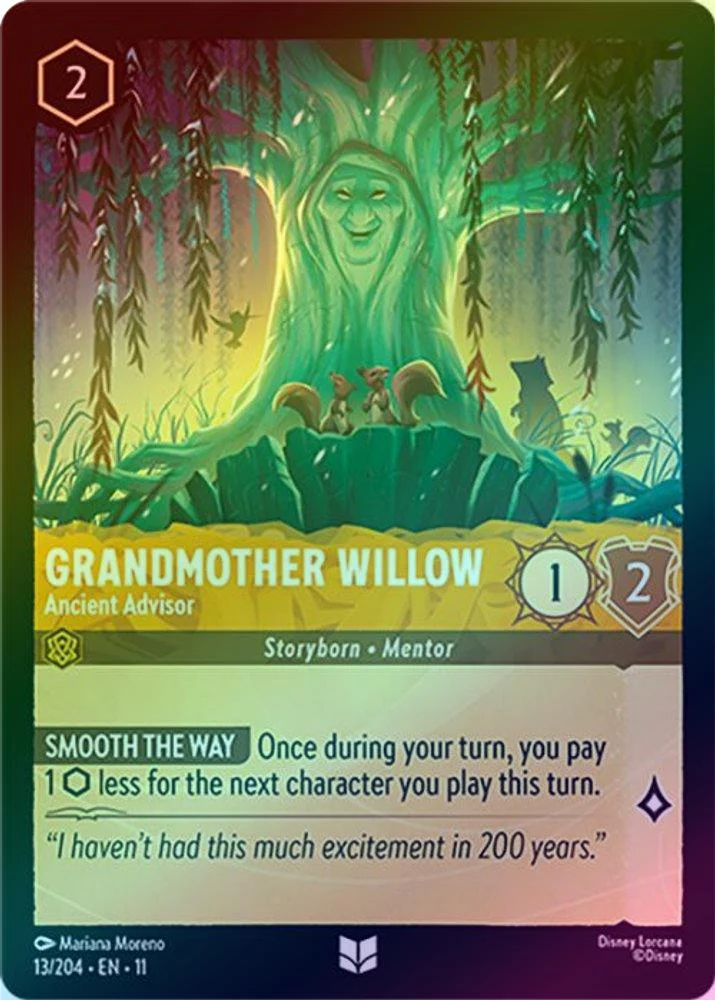 Grandmother Willow (Ancient Advisor) - 13/204 - Uncommon (Foil)