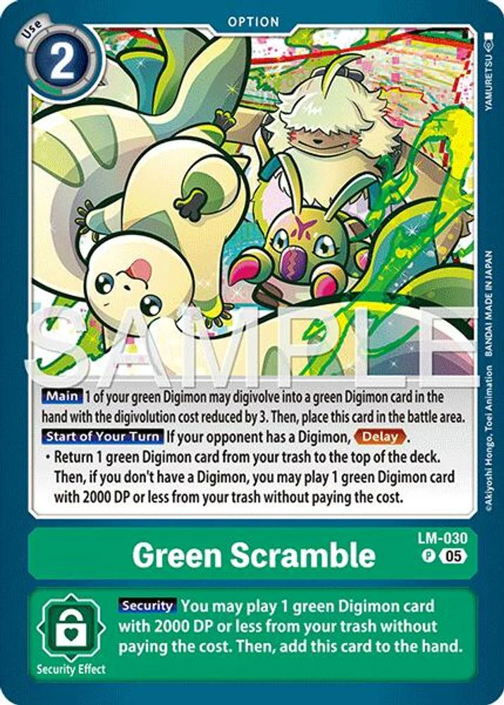 Green Scramble (Block 5 Reprint) - LM-030 - Promo