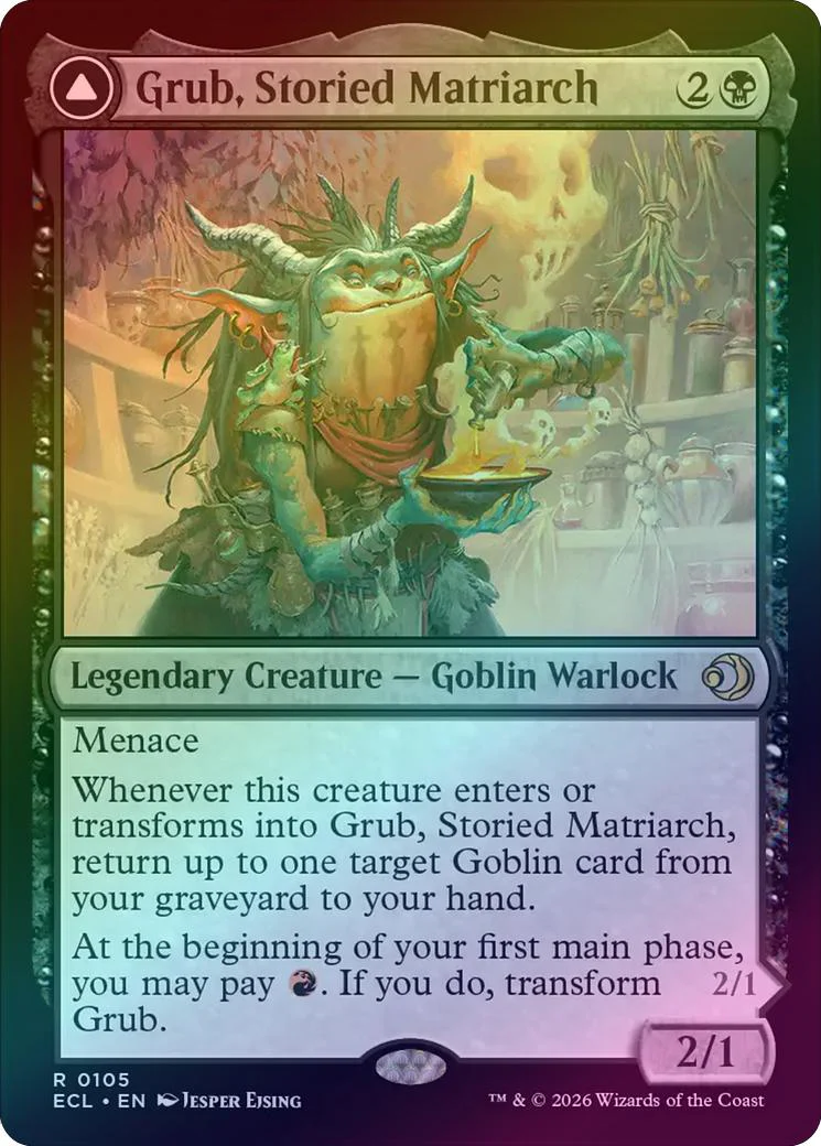 Grub, Storied Matriarch // Grub, Notorious Auntie (Foil) (ECL)