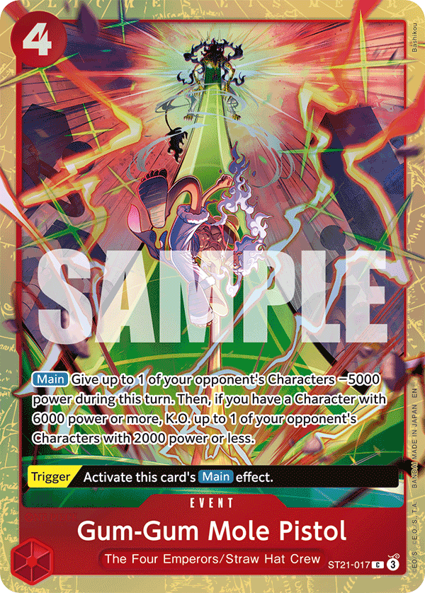 Gum-Gum Mole Pistol (Premium Card Collection -Best Selection Vol. 5-) - ST21-017 - Common