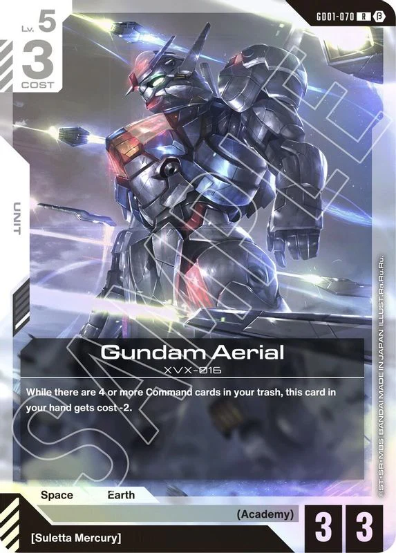 Gundam Aerial (BETA) - GD01-070 - Rare