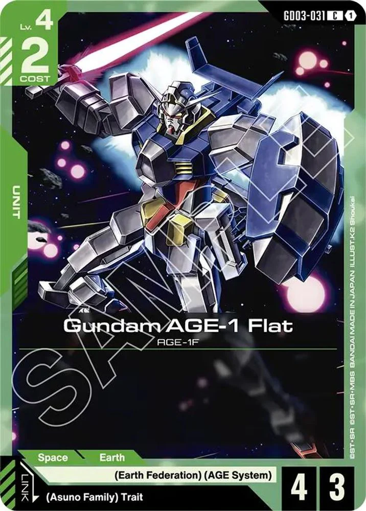 Gundam AGE-1 Flat - GD03-031 - Common