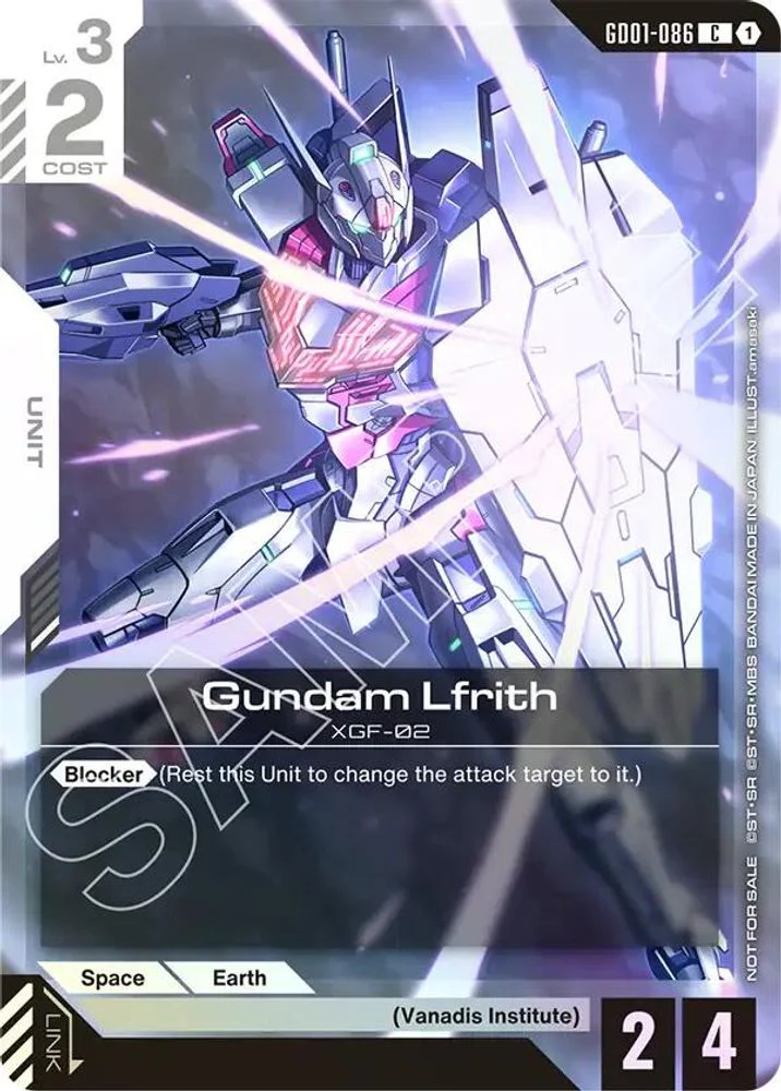 Gundam Lfrith (Championship Participation Pack 01) - GD01-086 - Common