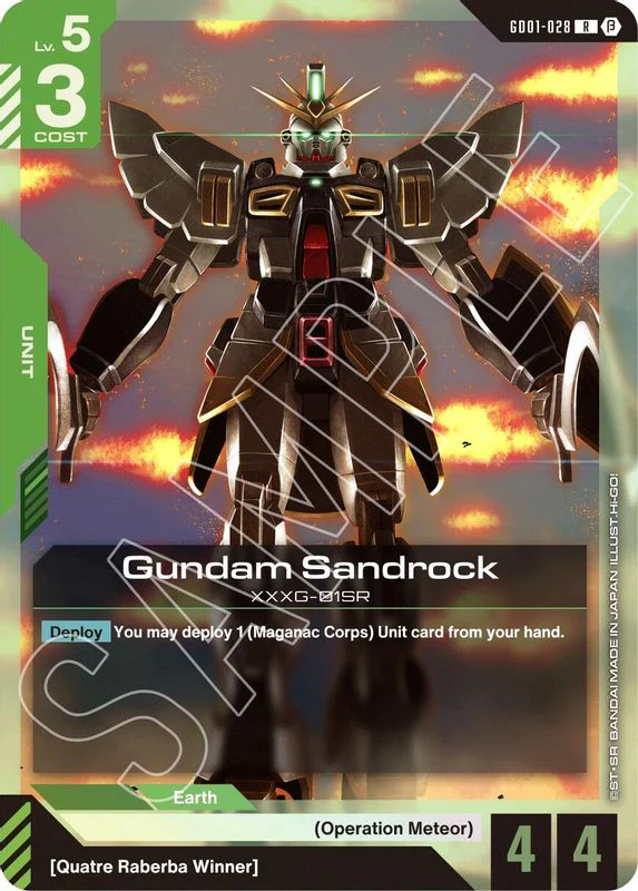 Gundam Sandrock (BETA) - GD01-028 - Rare