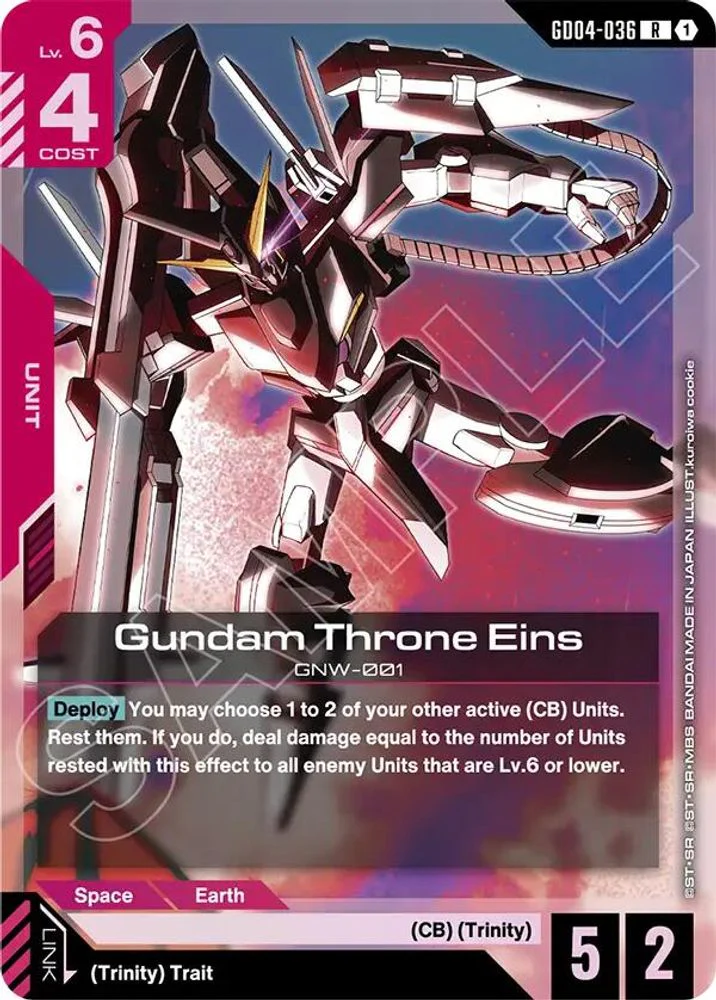 Gundam Throne Eins - GD04-036 - Rare