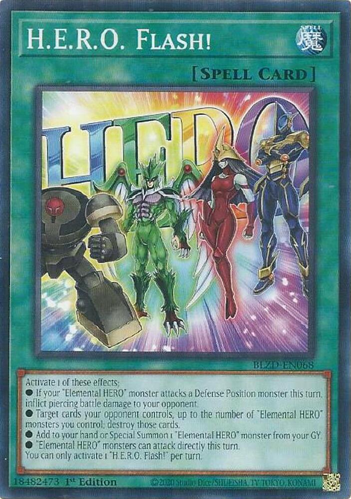 H.E.R.O. Flash! - BLZD-EN068 - Common - 1st Edition