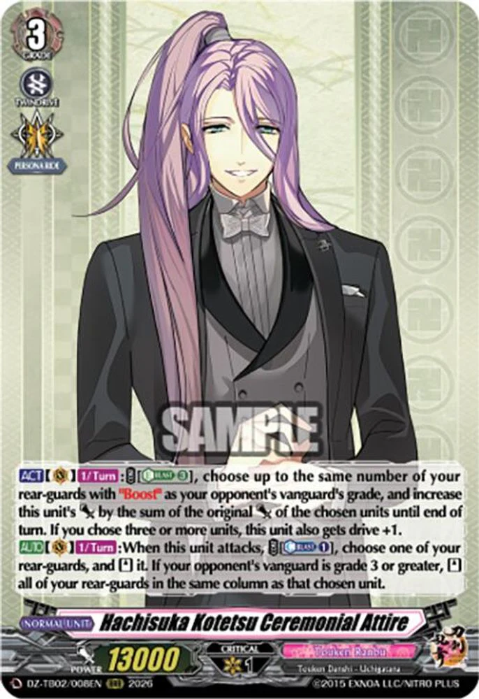Hachisuka Kotetsu Ceremonial Attire - DZ-TB02/008EN - Triple Rare