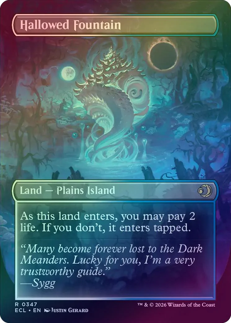 Hallowed Fountain // Hallowed Fountain - Borderless (Foil) (ECL) - Image 2