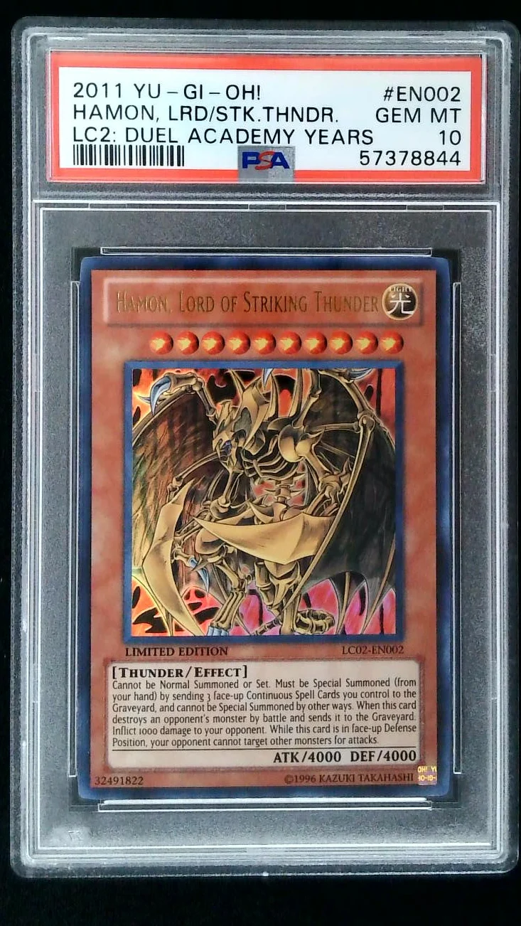 Hamon, Lord of Striking Thunder - LC02-EN002 - Ultra Rare - Limited Edition (PSA 10)