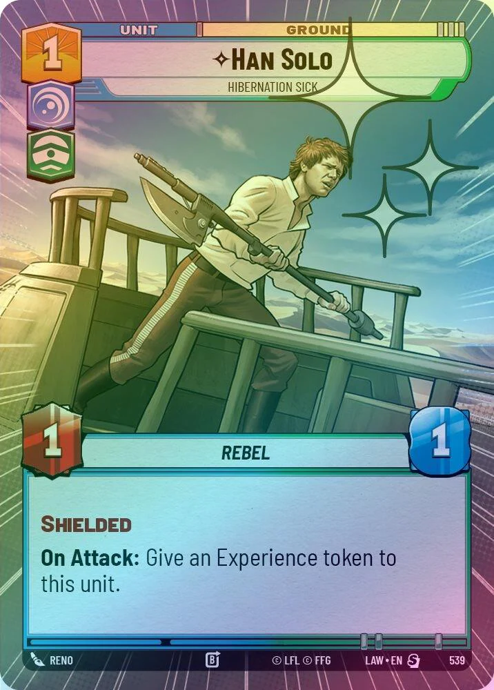 Han Solo - Hibernation Sick (Hyperspace Foil) - 539 - Special (Foil)