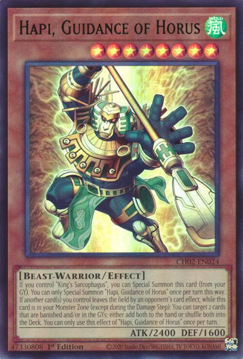 Hapi, Guidance of Horus - CH02-EN024 - Ultra Rare - 1st Edition