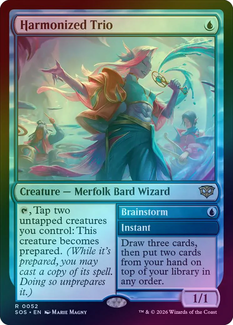 Harmonized Trio // Brainstorm (Foil) (SOS)