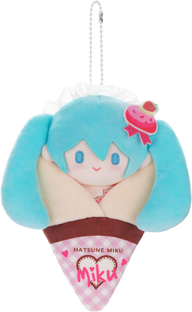 Hatsune Miku - Crêpe Mascot Keychain B - Plush