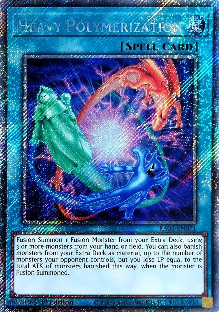 Heavy Polymerization (Platinum Secret Rare) - RA05-EN071 - Platinum Secret Rare - 1st Edition