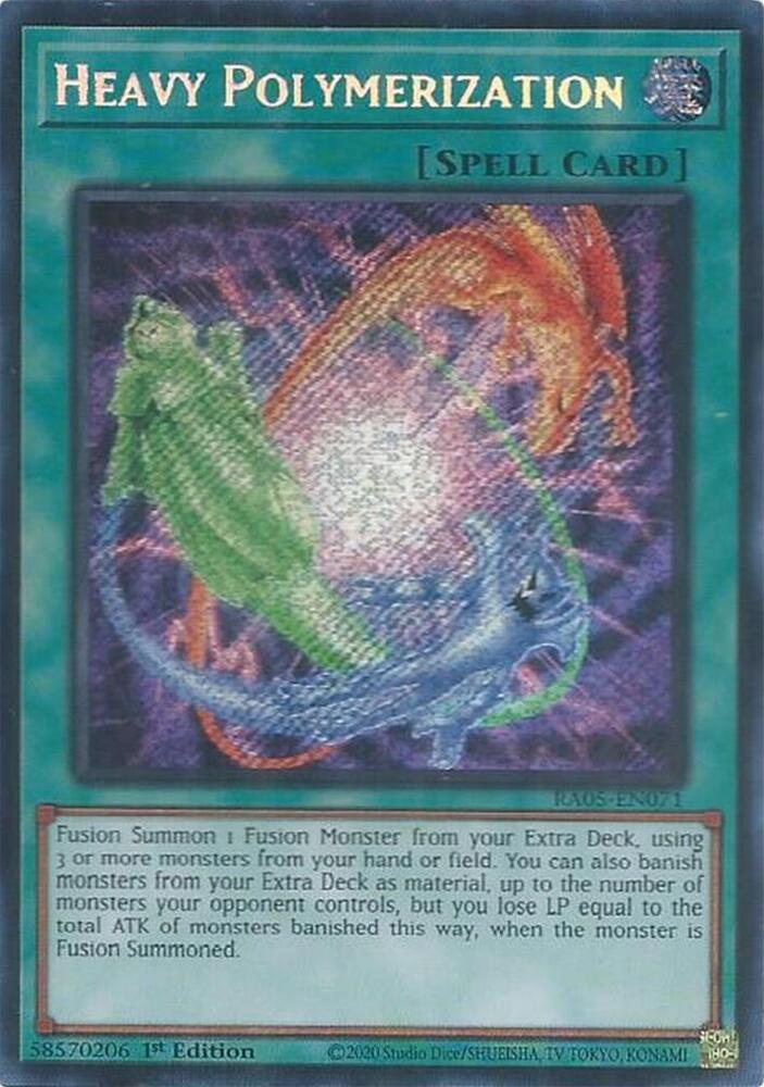 Heavy Polymerization (Secret Rare) - RA05-EN071 - Secret Rare - 1st Edition