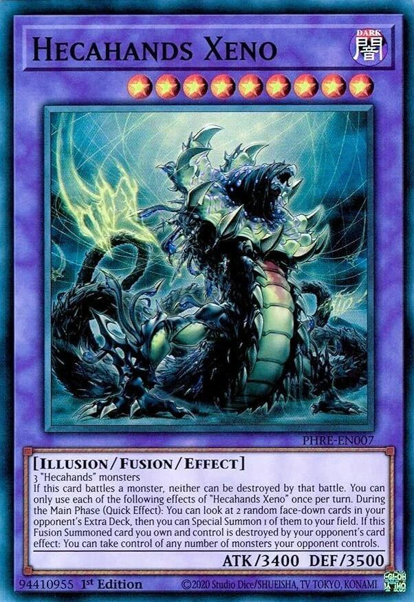 Hecahands Xeno - PHRE-EN007 - Super Rare - 1st Edition