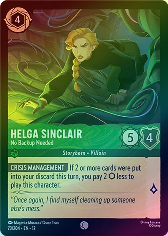 Helga Sinclair (No Backup Needed) - 73/204 - Common (Foil)