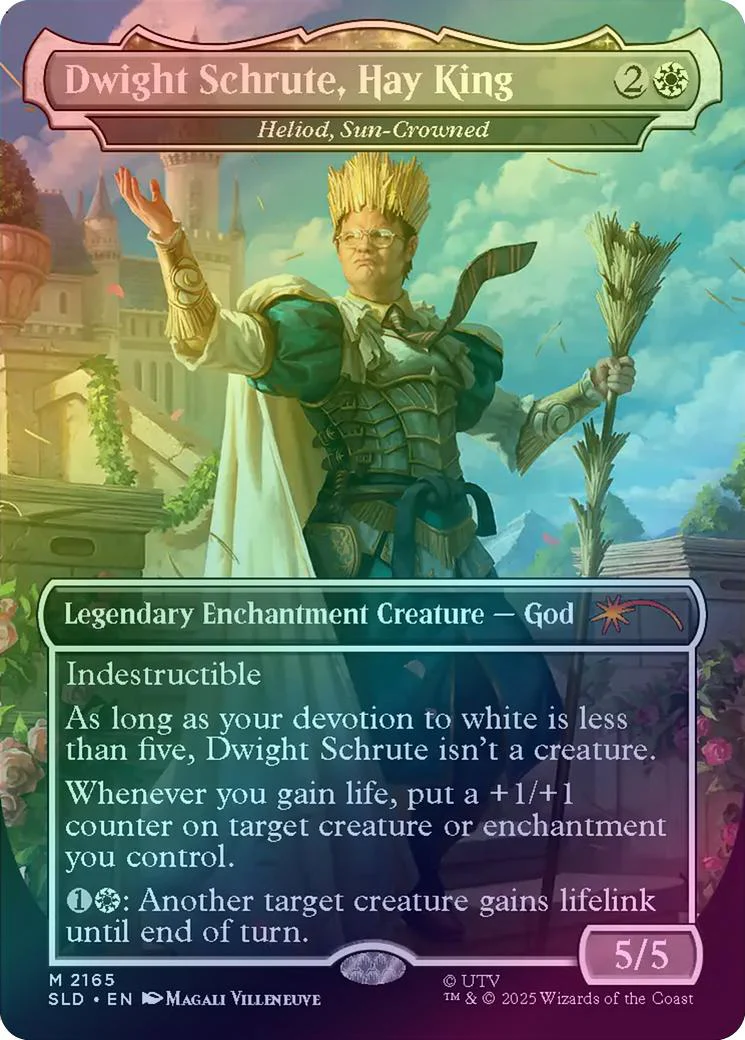 Dwight Schrute, Hay King // Heliod, Sun-Crowned - The Office: Dwight's Destiny (Foil) (SLD)