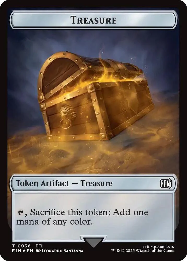 Hero (003) // Treasure Token (Foil) (TFIN) - Image 2