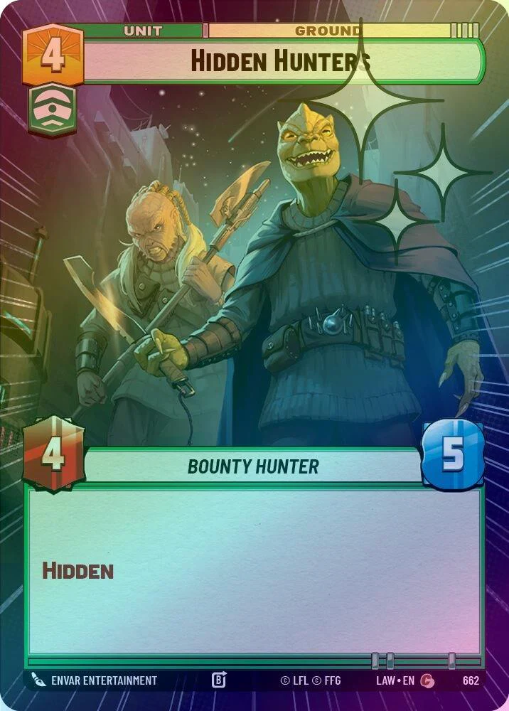 Hidden Hunters (Hyperspace Foil) - 662 - Common (Foil)