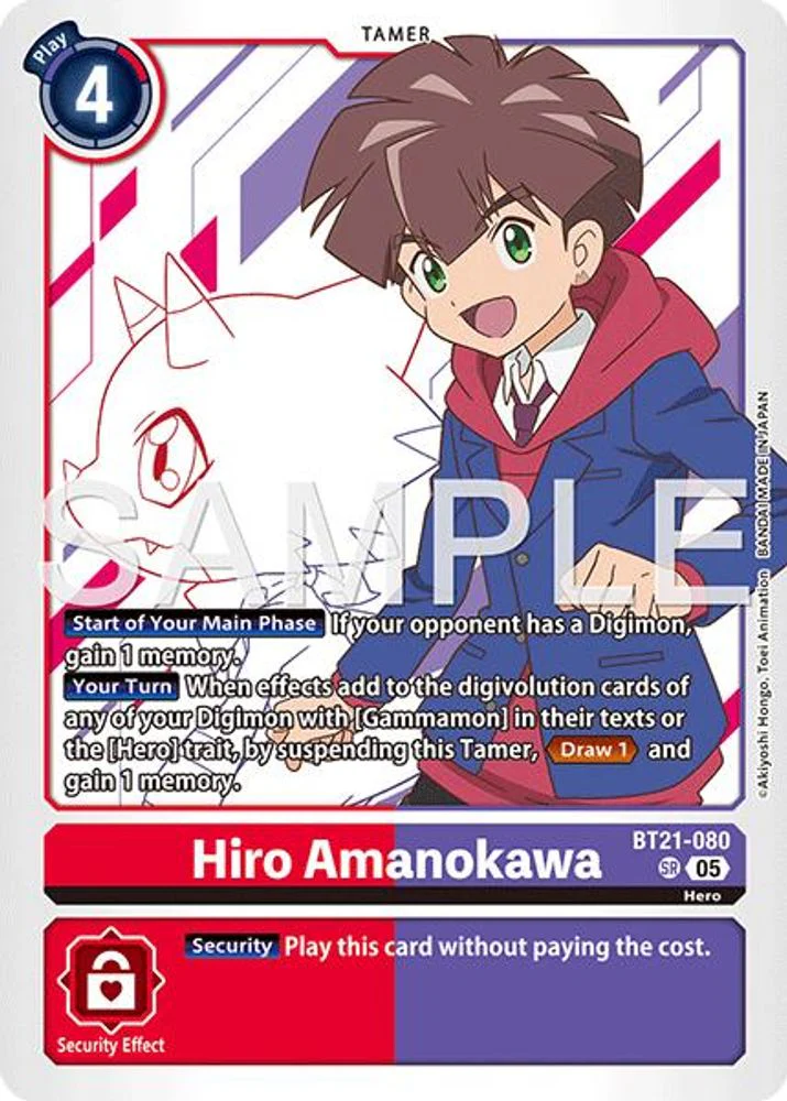 Hiro Amanokawa - BT21-080 (Reprint) - BT21-080 - Super Rare