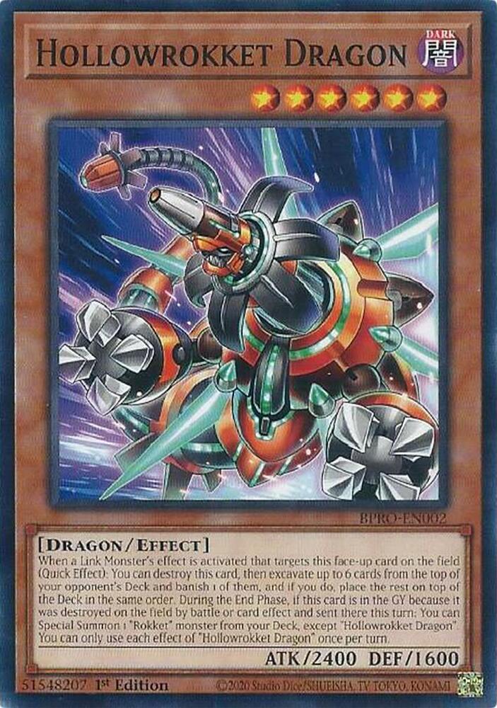 Hollowrokket Dragon - BPRO-EN002 - Common - 1st Edition