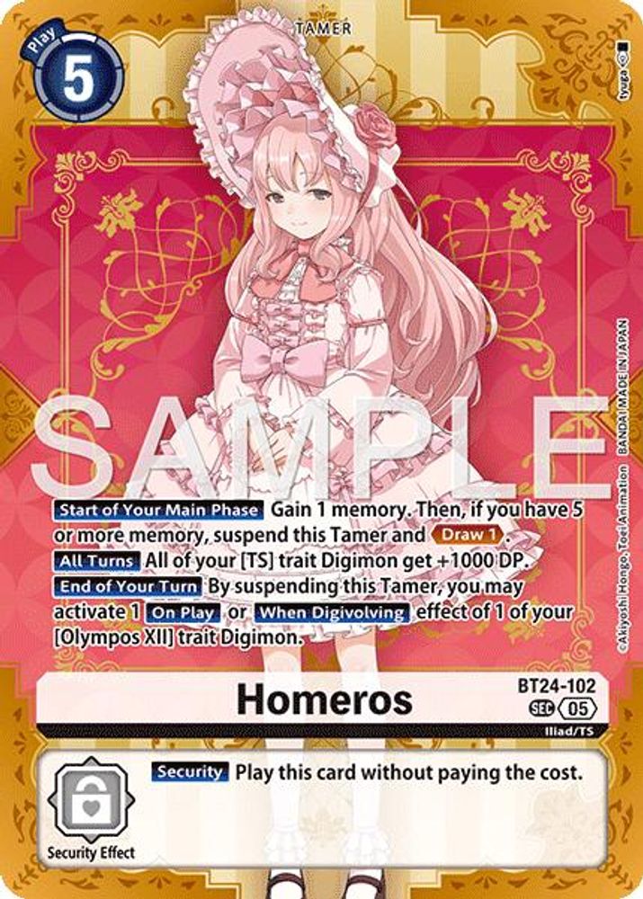 Homeros - BT24-102 - Secret Rare