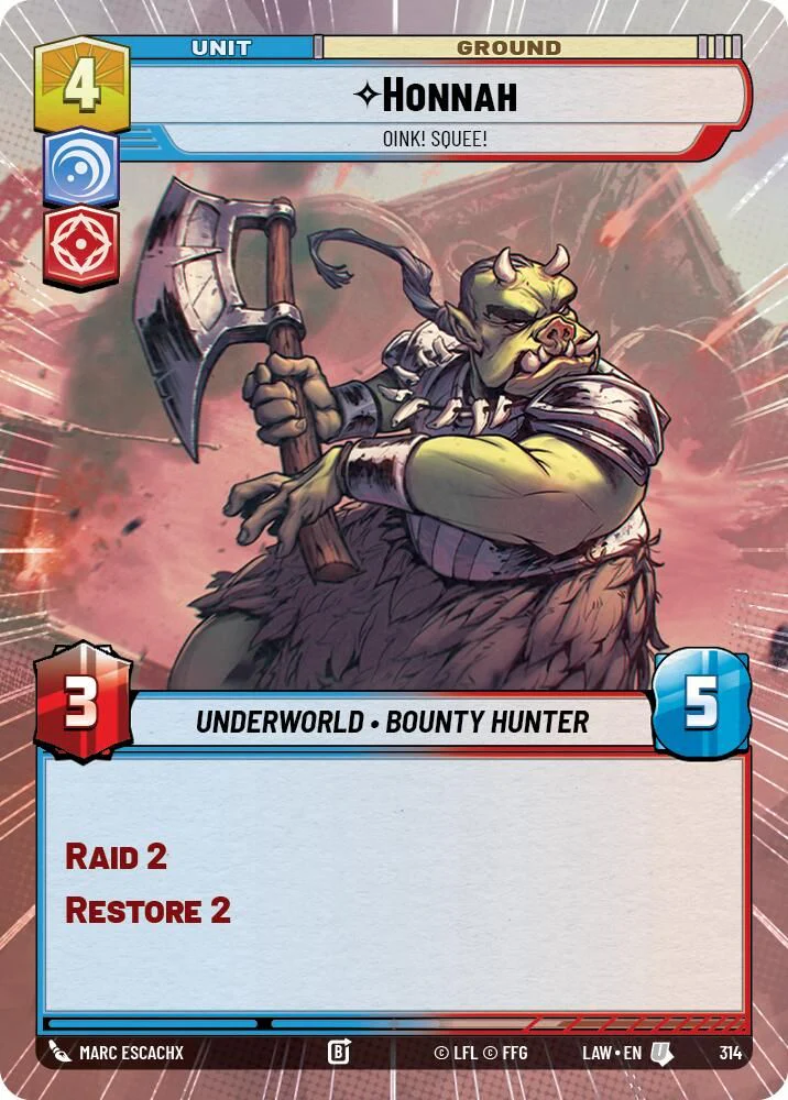 Honnah - Oink! Squee! (Hyperspace) - 314 - Uncommon
