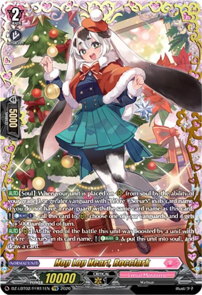 Hop Lop Heart, Rocclark (FFR) - DZ-LBT02/FFR11EN - Double Frame Rare