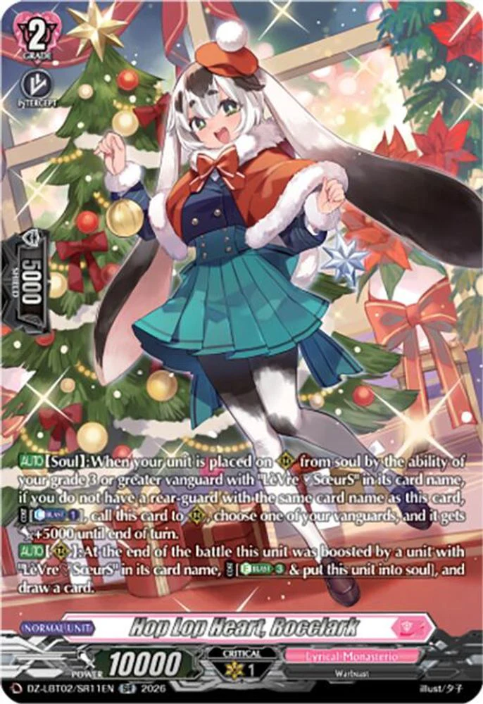 Hop Lop Heart, Rocclark (SR) - DZ-LBT02/SR11EN - Silver Rare