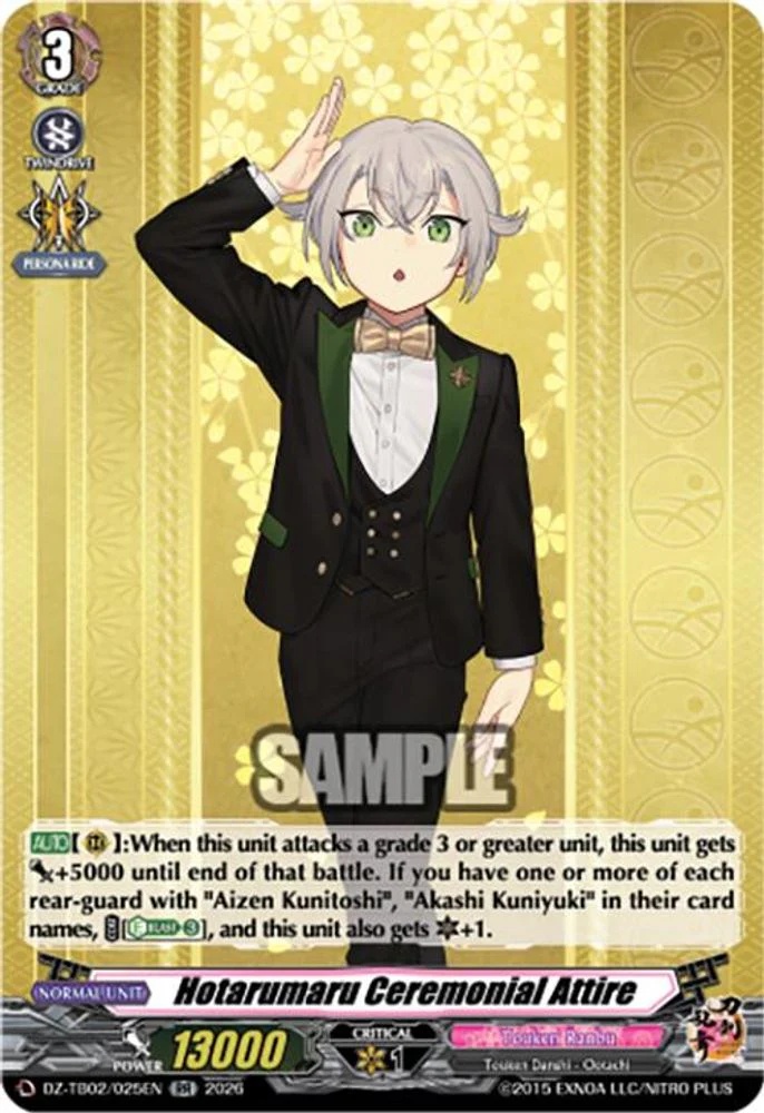 Hotarumaru Ceremonial Attire - DZ-TB02/025EN - Double Rare