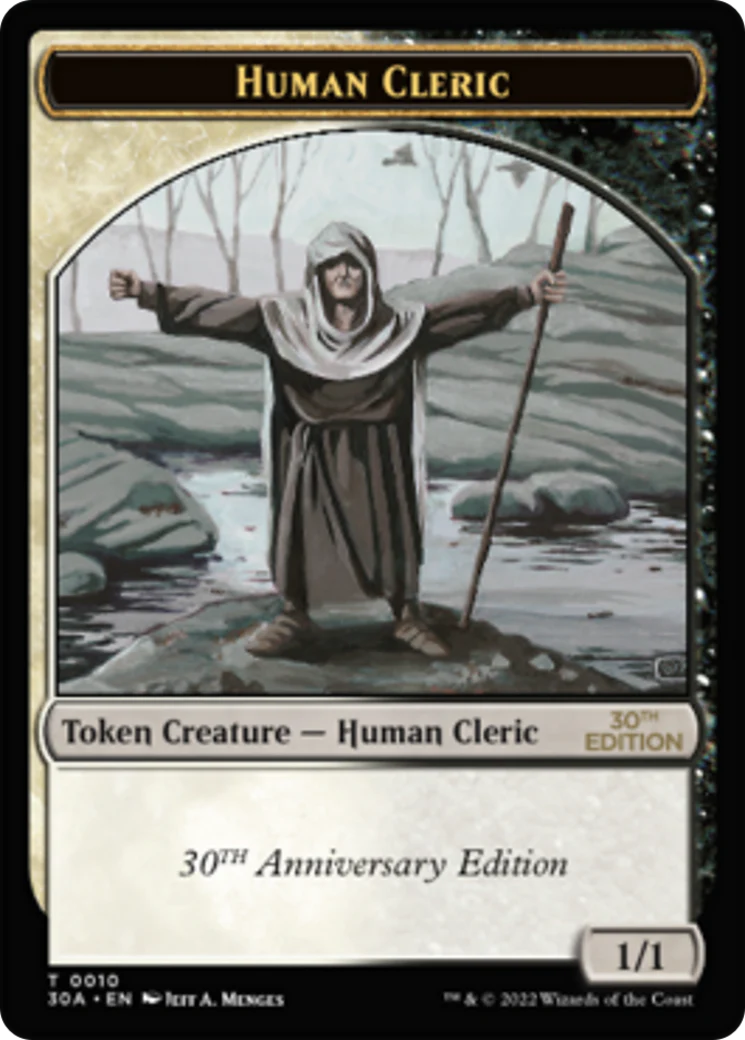 Human Cleric Token (T30A)
