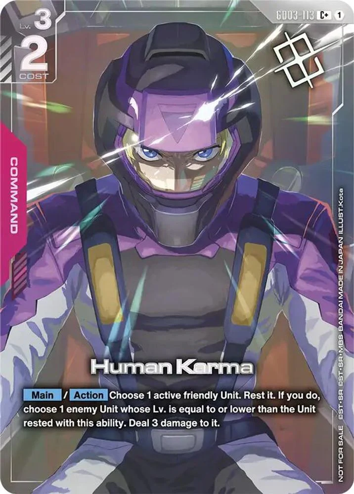 Human Karma (Store Tournament Winner Pack 04) - GD03-113 - Common+