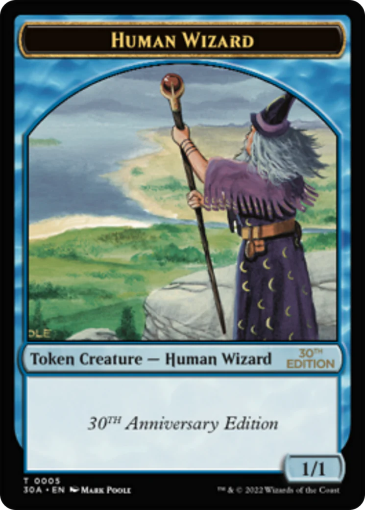 Human Wizard Token (T30A)