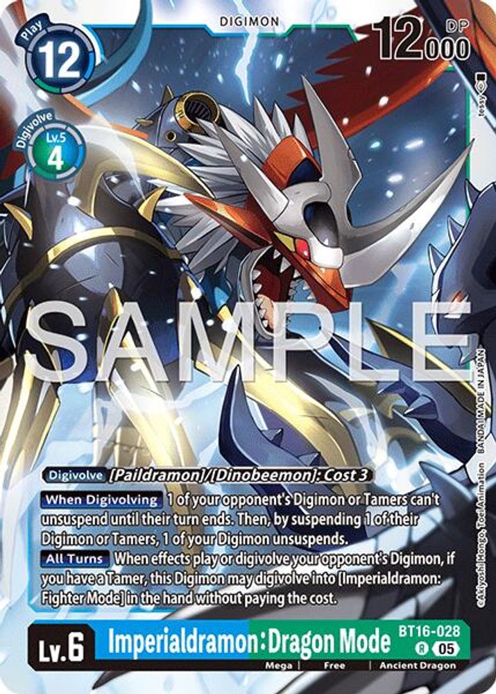 Imperialdramon: Dragon Mode - BT16-028 (Block 5 Reprint) - BT16-028 - Rare