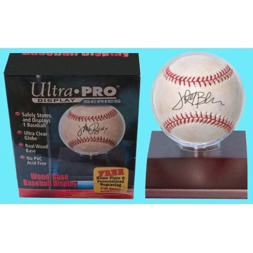 Ultra Pro - Display Case - Baseball Display Dark Wood