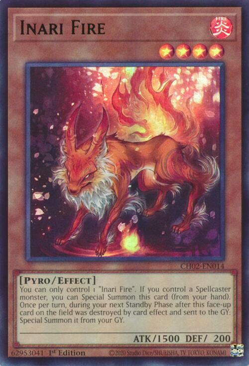 Inari Fire - CH02-EN014 - Ultra Rare - 1st Edition