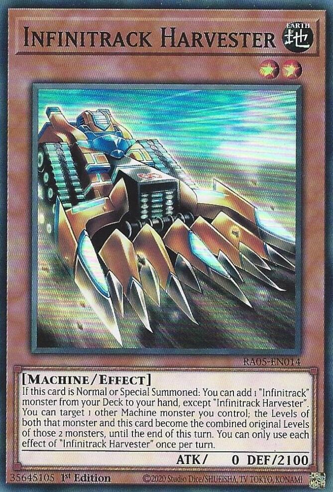Infinitrack Harvester - RA05-EN014 - Super Rare - 1st Edition