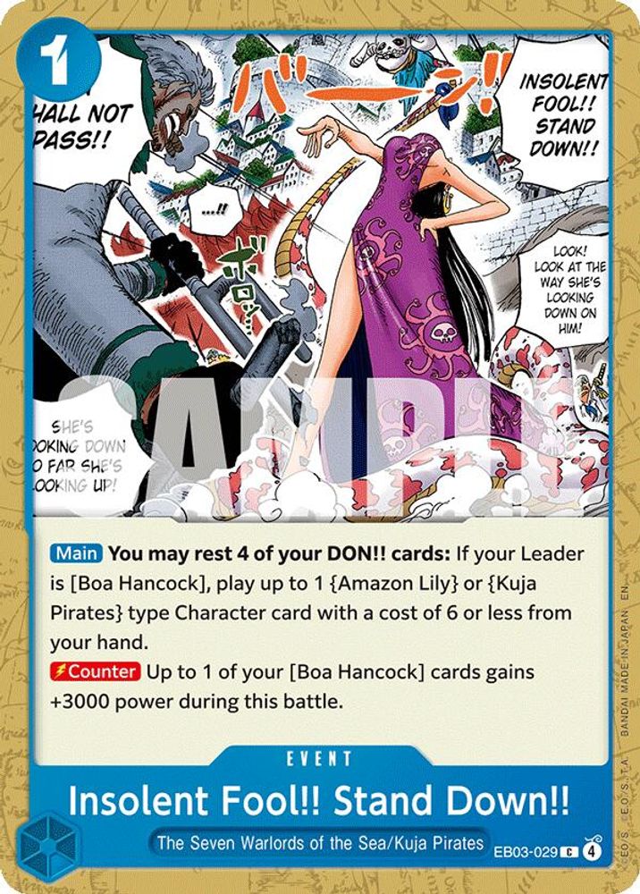 Insolent Fool!! Stand Down!! - EB03-029 - Common