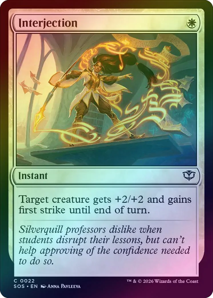 Interjection (Foil) (SOS)