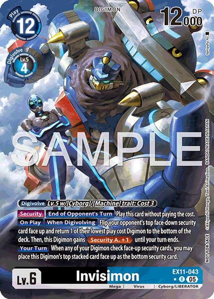 Invisimon (Box Topper) - EX11-043 - Rare