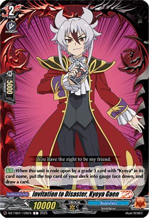 Invitation to Disaster, Kyoya Gaen - DZ-TB01/126EN - Common