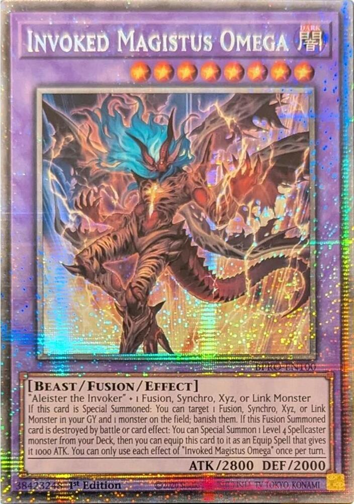 Invoked Magistus Omega - BPRO-EN100 - Starlight Rare - 1st Edition
