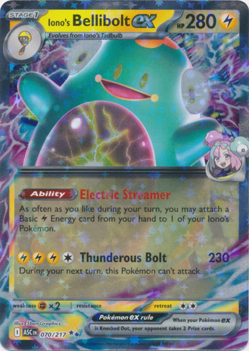 Iono's Bellibolt ex - 070/217 - Double Rare