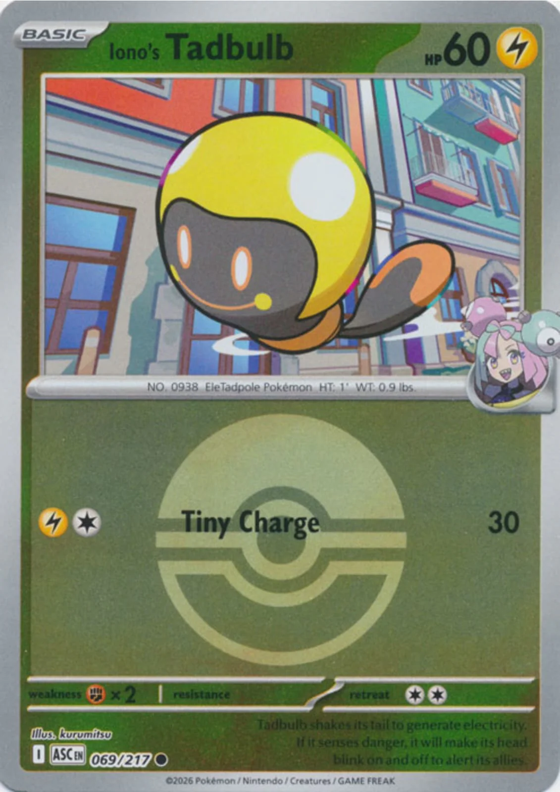 Iono's Tadbulb (Poke Ball) - 069/217 - Common
