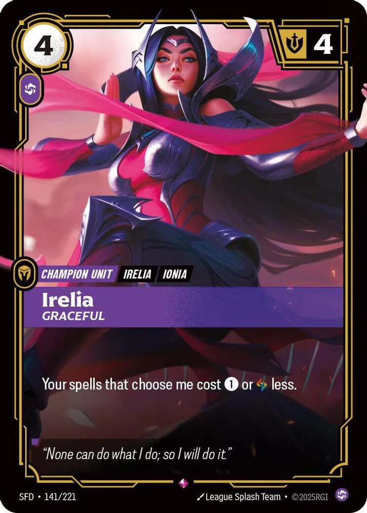 Irelia - Graceful - 141/221 - Rare