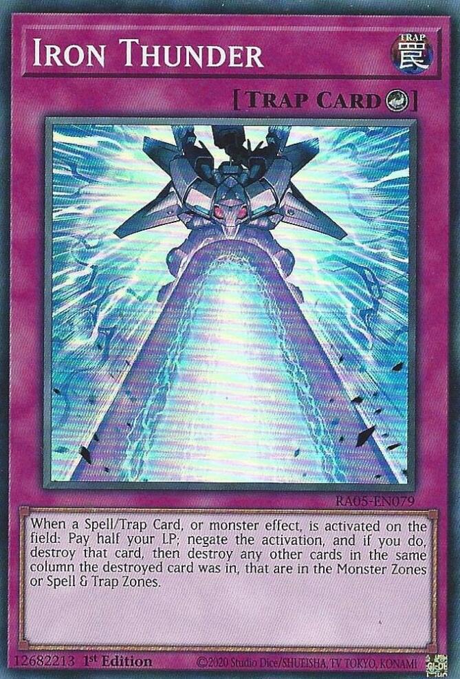 Iron Thunder - RA05-EN079 - Super Rare - 1st Edition