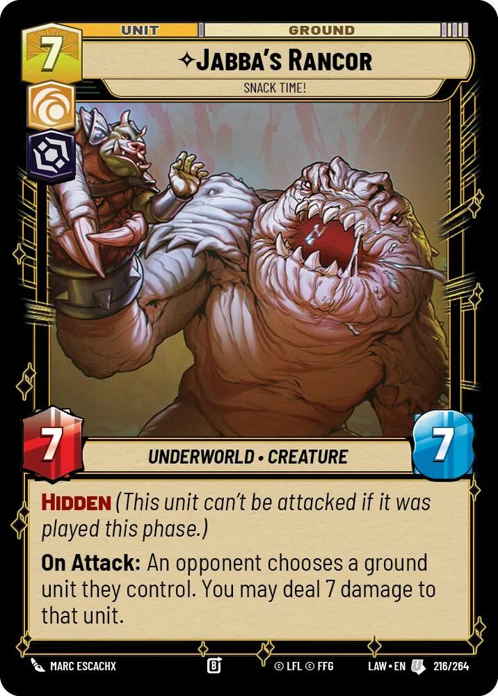 Jabba's Rancor - Snack Time! - 216/264 - Uncommon